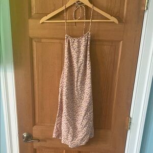 Motel Size Extra Small XS Women's Teen Girl Purple & Yellow Floral Halter Dress